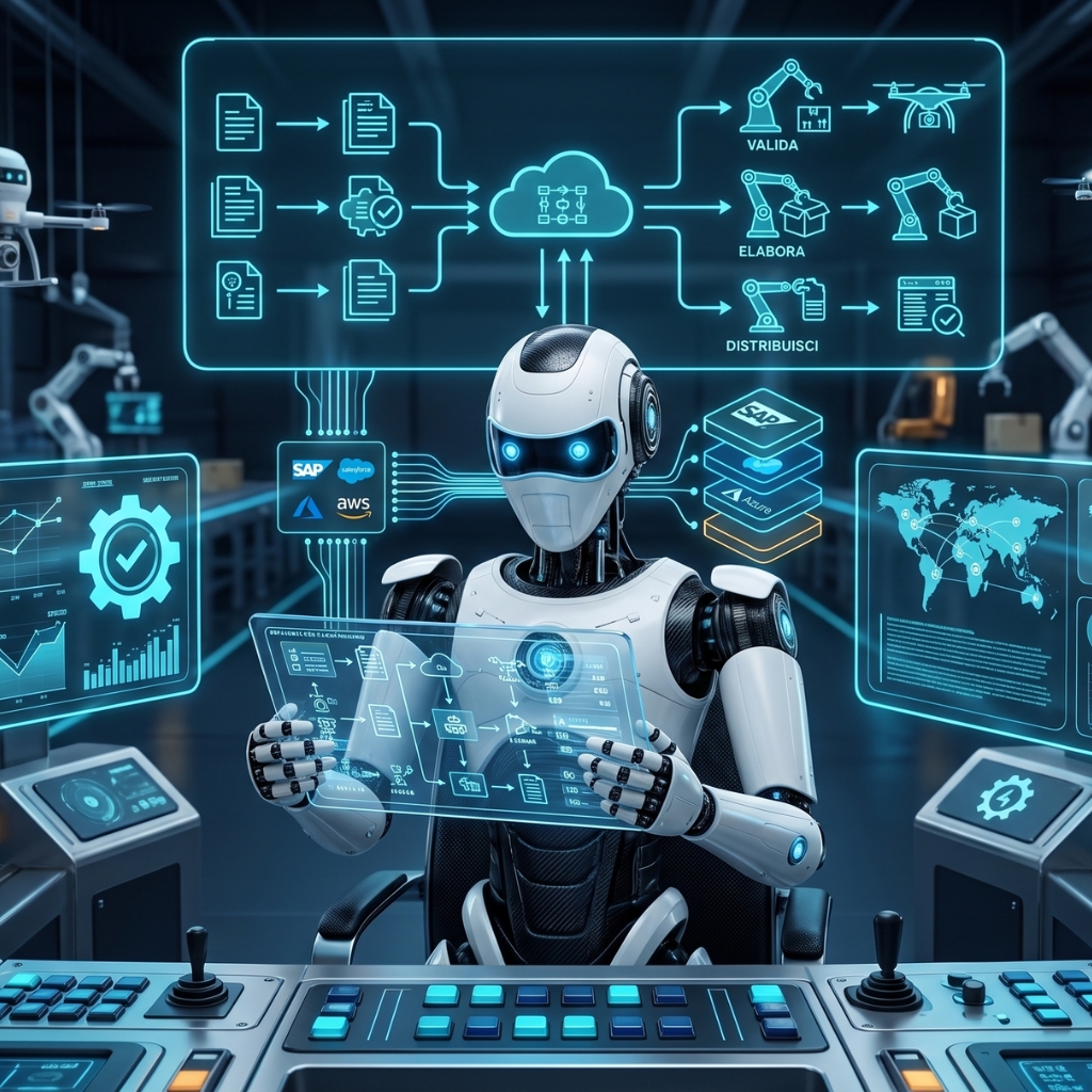 Soluzioni software e robotica per l'automazione processi aziendali