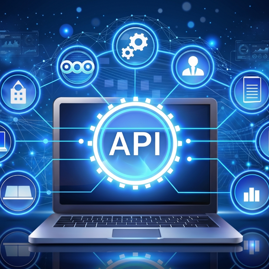 Professionista IT al lavoro sulle funzionalità di integrazione OpenAPI per la verifica automatica della Partita IVA e l'aggiornamento delle anagrafiche aziendali.